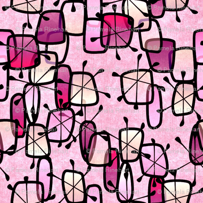 pink snow and ice 