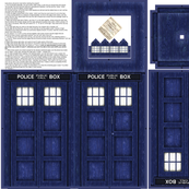 Police phone box - SMALL plushie