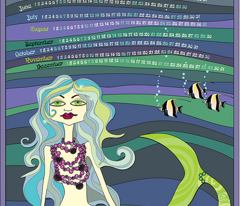 A mermaid needs a tea towel like a fish needs a bicycle