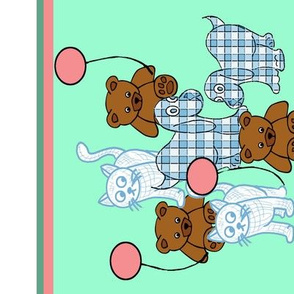 Baby toys wallpaper border