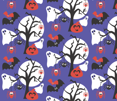 Silly Halloween fabric by bojudesigns on Spoonflower - custom fabric