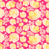 Hot pink garden