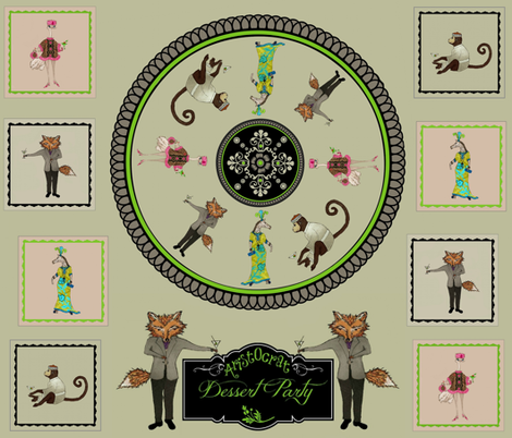 Aristocrat  Dessert Party fabric by paragonstudios on Spoonflower - custom fabric