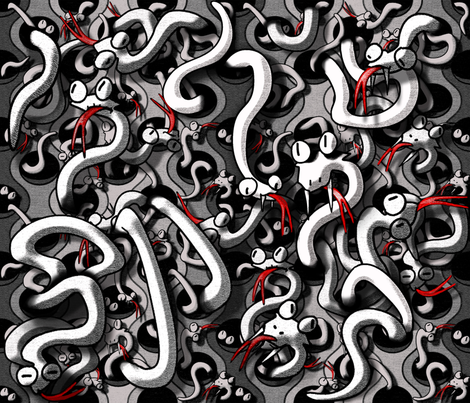 Unexpected guest fabric by chicca_besso on Spoonflower - custom fabric