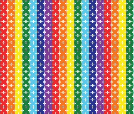 Rainbow arrows fabric by hmooreart on Spoonflower - custom fabric