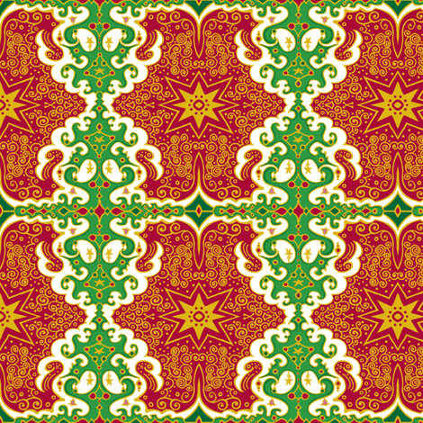 Circus Wagon Christmas fabric by tallulahdahling on Spoonflower - custom fabric