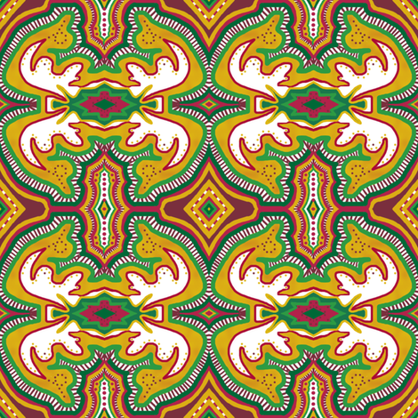 Circus Wagon Christmas: Inner Wagon fabric by tallulahdahling on Spoonflower - custom fabric