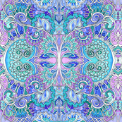 Enchanted Forest of Blue and Lavender