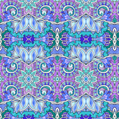 The Meadow by the Enchanted Forest in blue and lavender