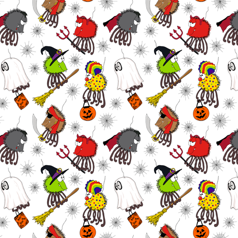 Spiders In Disguise fabric by holladay on Spoonflower - custom fabric