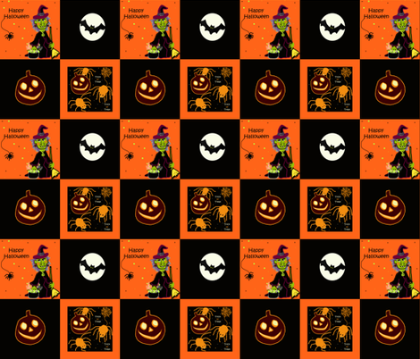 Halloween Patches fabric by arttreedesigns on Spoonflower - custom fabric