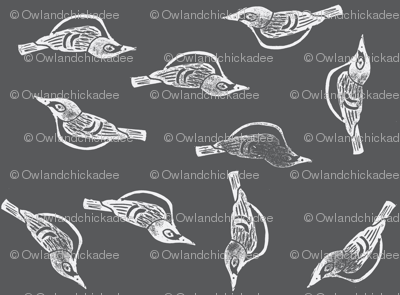 Black-Capped Vireo - Endangered Species-Slate/Chalk