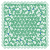 holiday cocktail napkins - sea spinners - mint