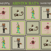 Aristocrat's animal party cocktail napkins