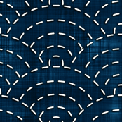 Sashiko: Seikaiha - Ocean waves