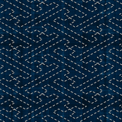 Sashiko: Sayagata - Interlocked Manji