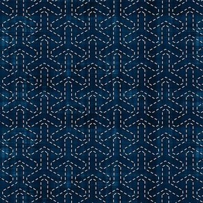 Sashiko: Bishamon-Kikko - Tortoise Shell
