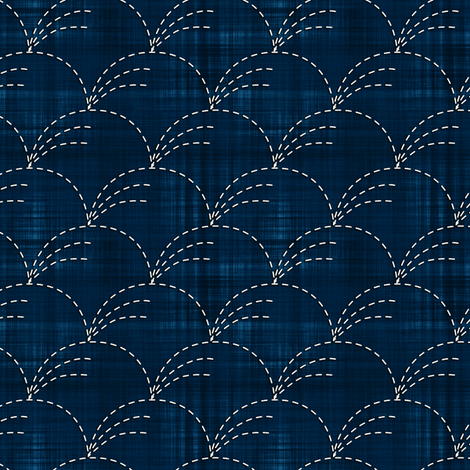 Sashiko: Nowaki - Wind-blown grasses
