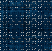 Sashiko: Kakuju-Tsunagi - Connected angles