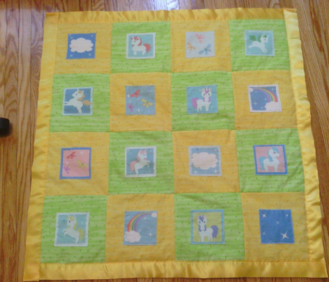 Little Unicorns Cheater Quilt