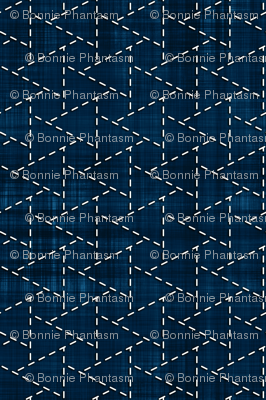 Sashiko: Musubi-Kikko - Linked tortoise shell