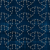 Sashiko: Maru-bishamon - Turtle shell
