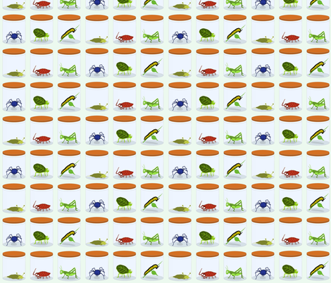 Caged Crawlies fabric by oceanpien on Spoonflower - custom fabric