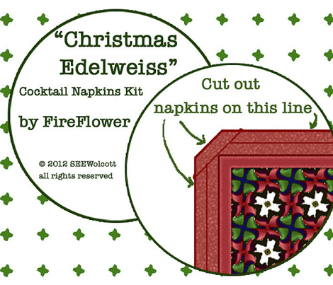Christmas_Edelweiss_cocktail_napkin_kit