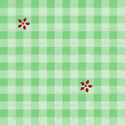 snow gingham