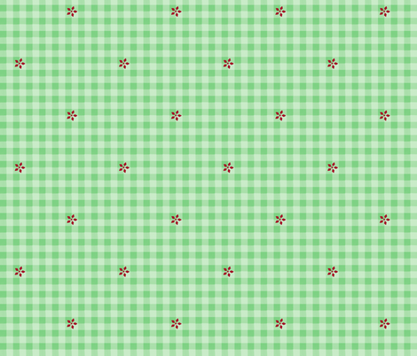 snow gingham fabric by mojiarts on Spoonflower - custom fabric