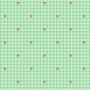 snow gingham