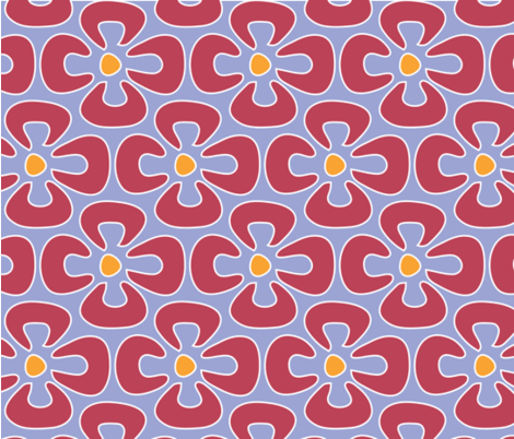 pink_Flower_Power fabric by adrianne_nicole on Spoonflower - custom fabric