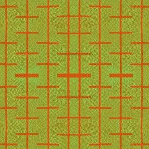 Yarrow stix - Lime green and terra-cotta orange