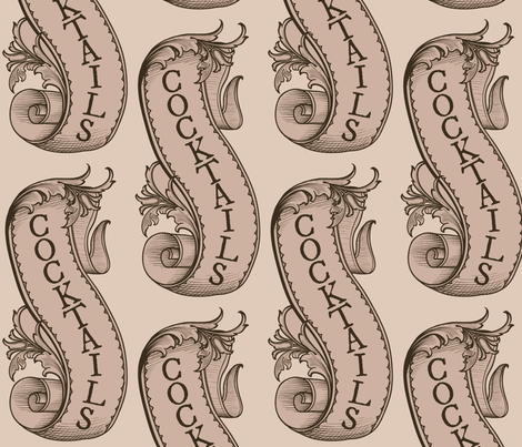 cocktails fabric by paragonstudios on Spoonflower - custom fabric