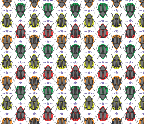 Beetles fabric by thebon on Spoonflower - custom fabric