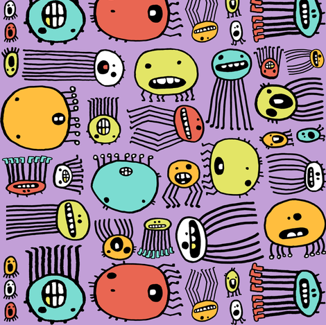 Scary Spiders fabric by pattyryboltdesigns on Spoonflower - custom fabric
