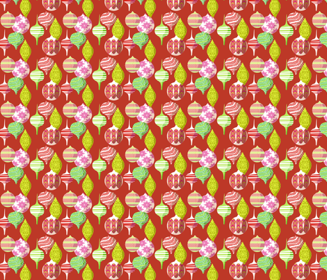 Christmas Tree Decor fabric by lauralvarez on Spoonflower - custom fabric