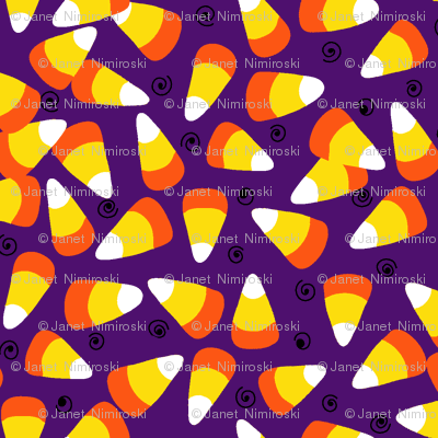candy corn dark purple