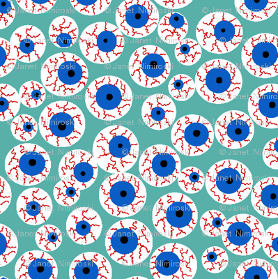 Eyeballs teal
