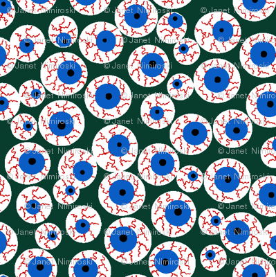 Eyeballs green