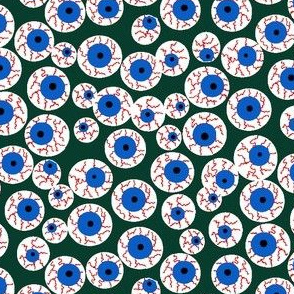 Eyeballs green