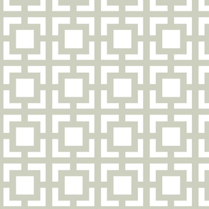 Moroccan Square in Light Gray Sage