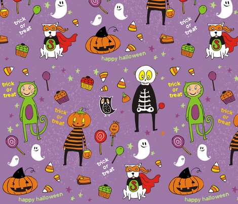 Boo I fabric by lauralvarez on Spoonflower - custom fabric