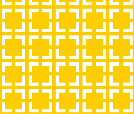 Moroccan Solid Square in Yellow fabric by fridabarlow on Spoonflower - custom fabric