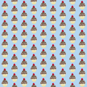 Cupcake Love on light blue