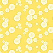 kanzashi blossoms - perfect yellow