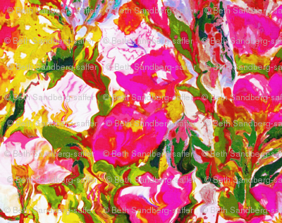 garden flowers pink