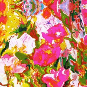 garden flowers pink