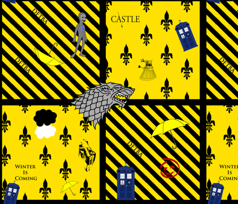 Hedda's fandoms fabric by annekul on Spoonflower - custom fabric