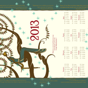 Linen-Cotton Canvas 2013 Inspirational Tea Towel 